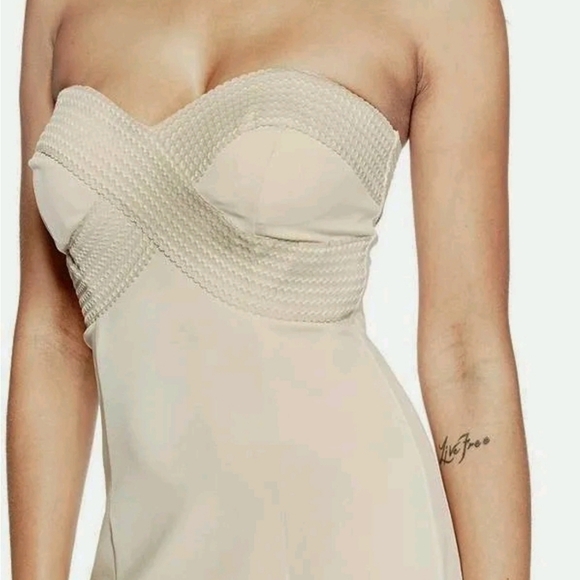 Guess Women’s Amelia Bandage Dress – Lt. Khaki Sz: M - Picture 4 of 12